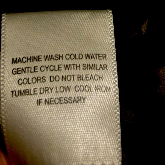 Girls Junior Medium Black with Print Front Bottom Tie Blouse - Picture 6 of 6